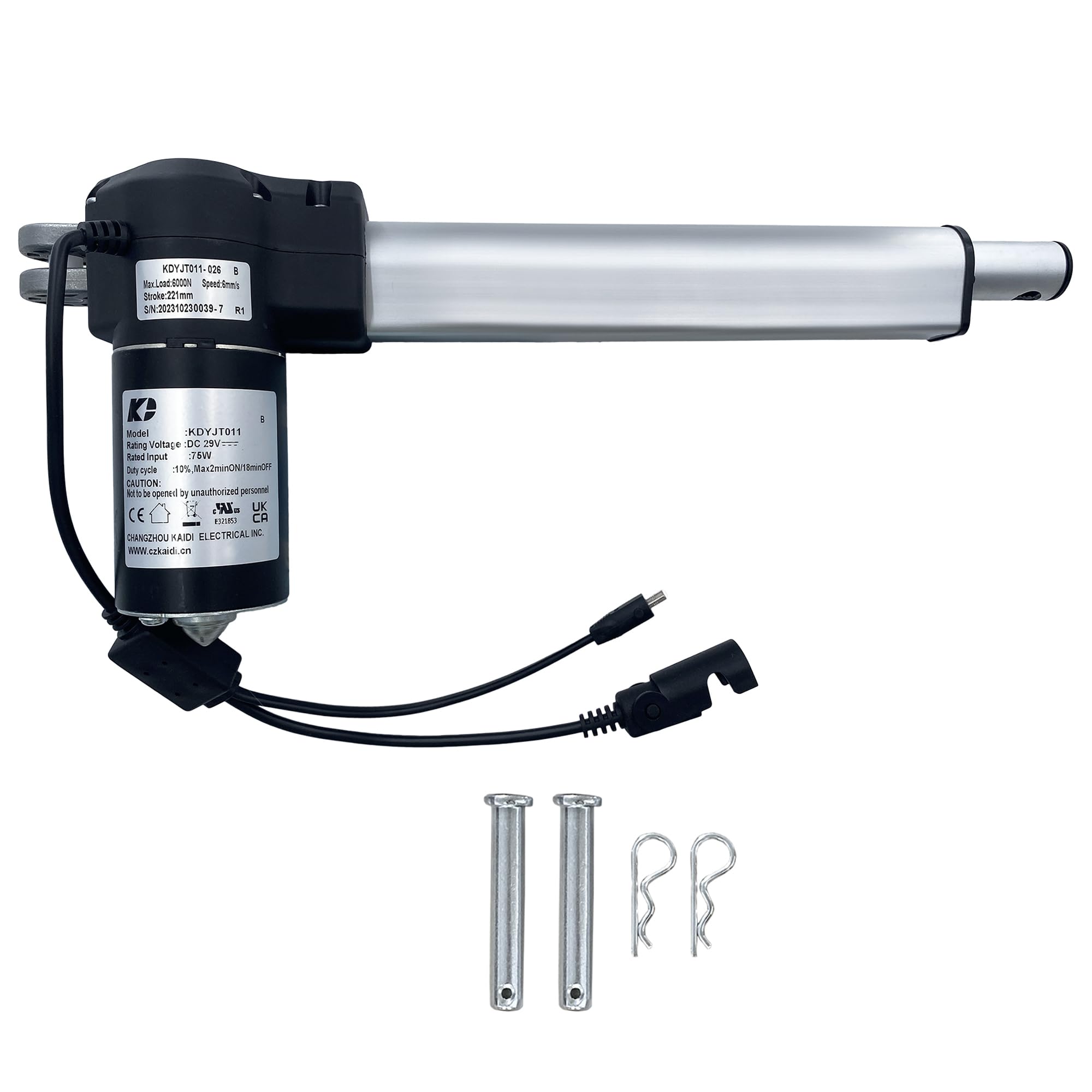 Amazon.com: Kariwust Linear Actuator Kaidi Model KDYJT011B-026